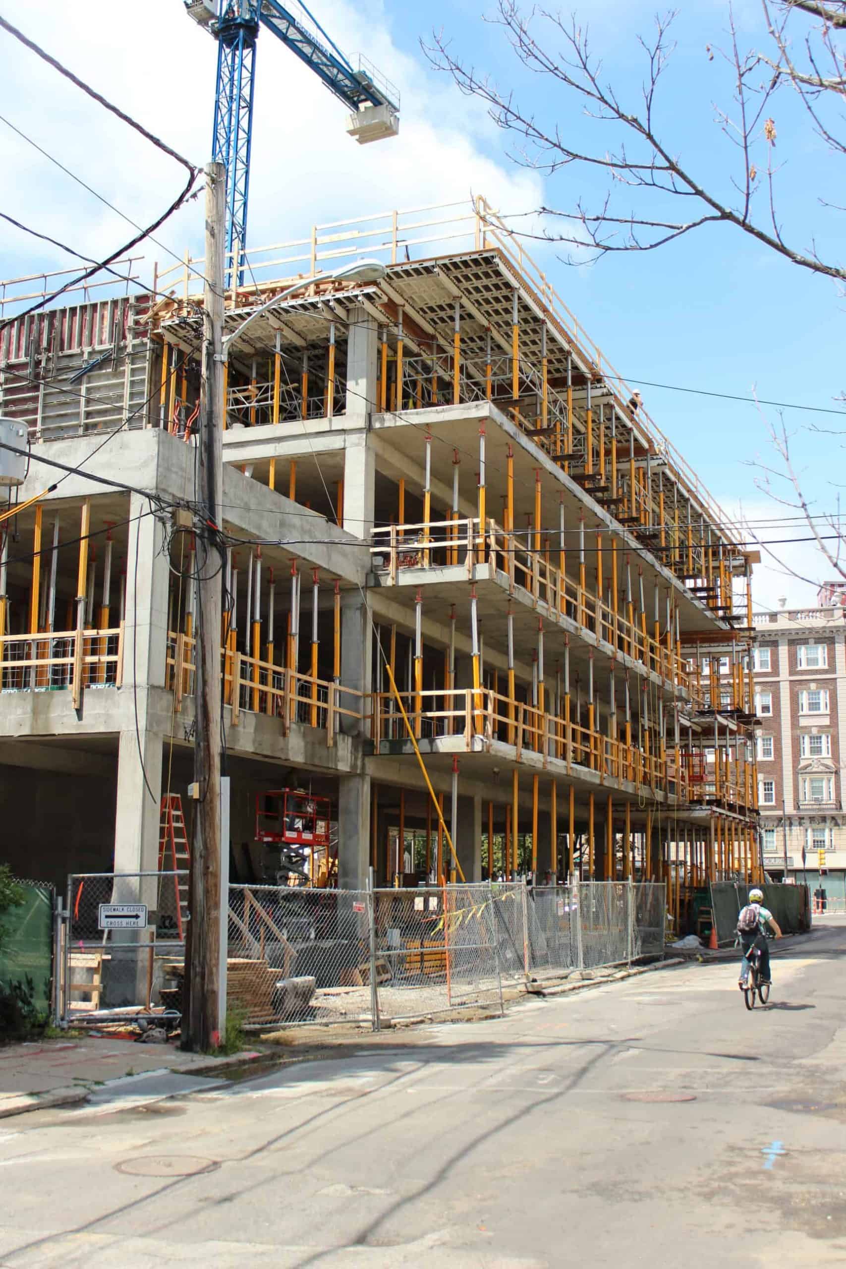 Construction well underway at Lesley University's Lunder Arts Center