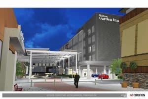 Rendering of Patriot Place Hilton Garden Inn