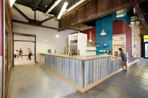 Warming kitchen and reception