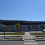 Exterior of Harvard H. Ellis High School