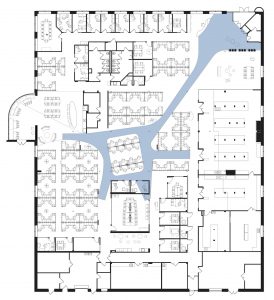 The “Campus Paths” approach. Courtesy of LAB / Life. Science. Architecture, Inc.