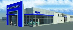 Rendering of the Renovated Hilltop Chevrolet