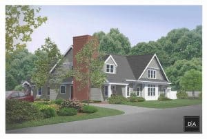 Rendering of Greencard Center for Autism