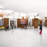 Rendering of the 100 Summer Street Lobby