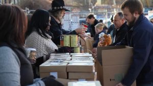KBE Building Corp.’s Northeast regional office in Connecticut donated 200 Thanksgiving meal kits to nine CT community and non-profit organizations for the benefit of 200 needy families. Photo Credit: KBE Building Corp.
