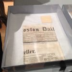 Newspaper artifact recovered from capsule.