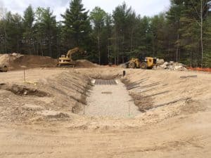 Excavation for Fire Suppression Cistern at the Site of the new Milton Fire and Rescue Station
