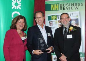 (l-r) Sharron McCarthy, McLean Communications Publisher; Mark Stebbins, PROCON Chairman and CEO; and Jeff Feingold, McLean Communications Editor / Andruskevich Photography
