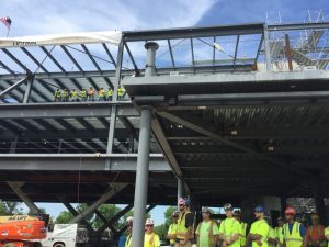 Steel topping off at UConn's Innovative Partnership Building