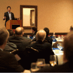 (l-r) David Kooris addresses the Connecticut Building Congress at the January Program