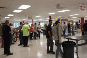Touring the facility